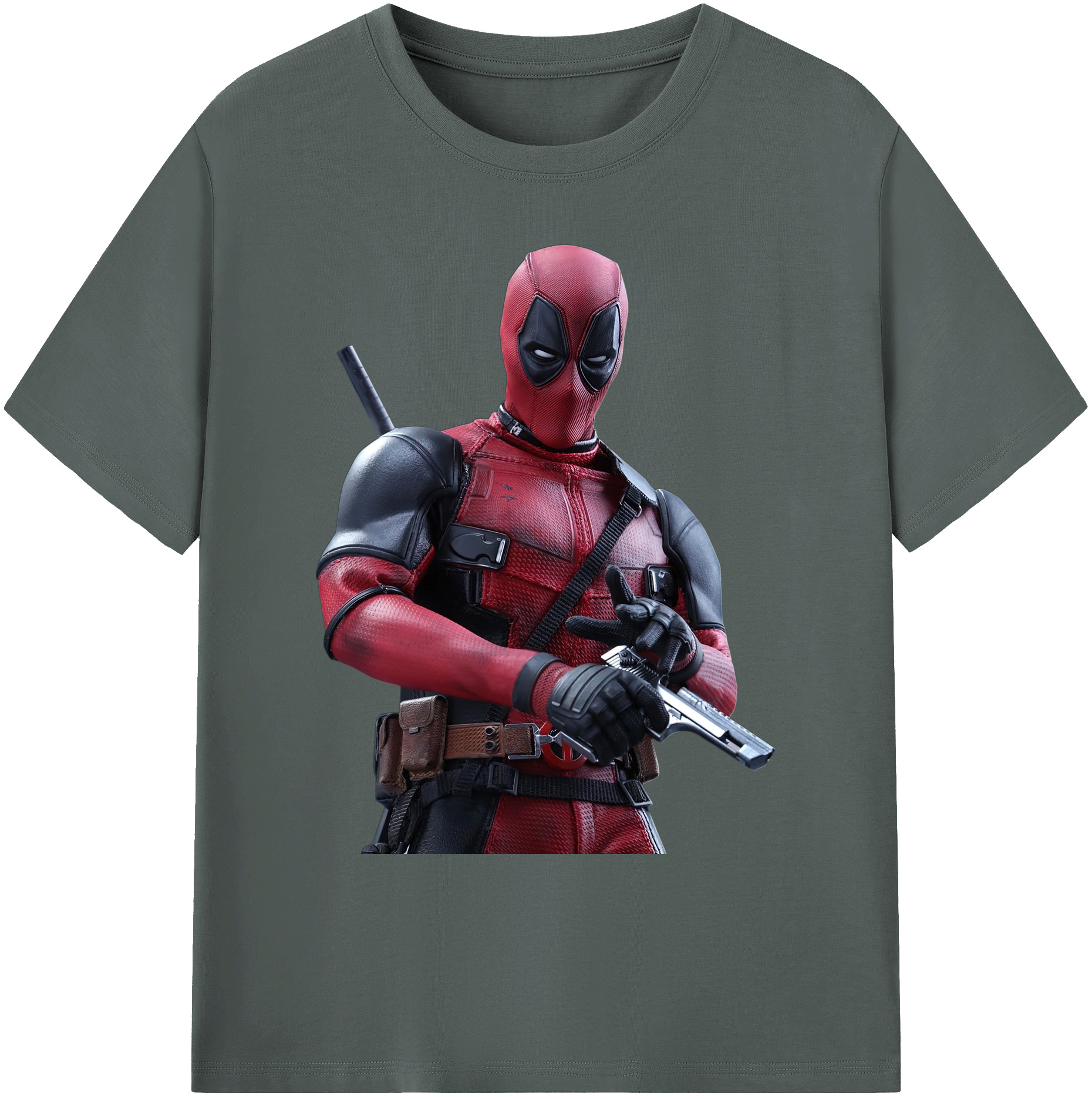 （画像用） Deadpool デッドプール 綿100％ メンズ半袖Tシャツ｜肌触りやわらか＆通気性